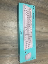 Logitech Pebble Combo Wireless Keyboard/Mouse Bundle Pink