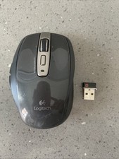 Logitech Anywhere MX Wireless Mouse - Black - Darkfield - with Dongle w case