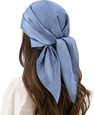 Womens Head Hair Scarf Like Satin Silk Scarf Sleeping Hair Wrapping Night 27.5"
