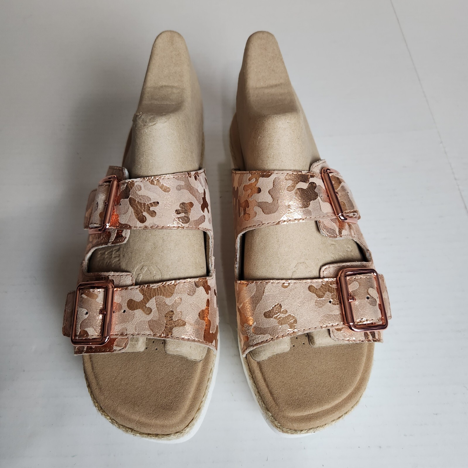 Collection by Clarks Women's Lana Beach Platform Sandals Rose Gold Camo  Size 11M | eBay