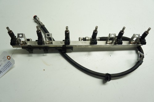 08-10 BMW 528I SEDAN FUEL INJECTOR INJECTORS RAIL WITH HOSE OEM