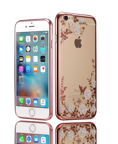 Luxus Diamant TPU Strass Blumen Silikon Schutz Hülle Bumper Case Tasche Cover - Picture 18 of 20