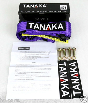 Buckle Seat Belt TANAKA UNIVERSAL ORANGE POINT EZ RELEASE