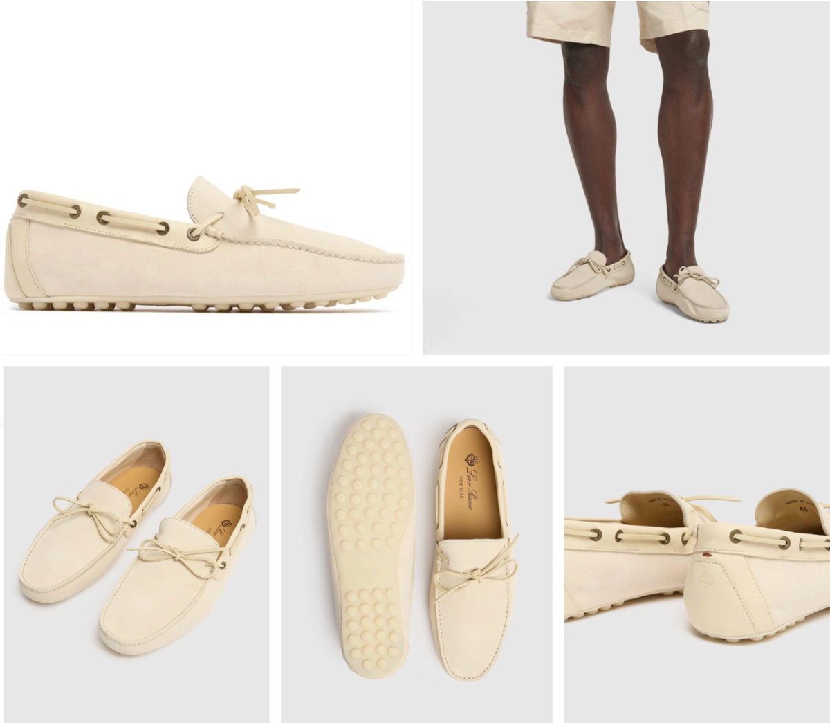 Loro Piana|FLAT SHOES/LOAFERS (FAN3737 8000) Loro Piana LP Dots Roadster Dot Sole Walk Moccasin Loafers