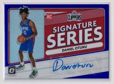 DANIEL OTURU RC Auto Purple Prizm 2020-21 Optic SS-DOT Los Angeles Clippers