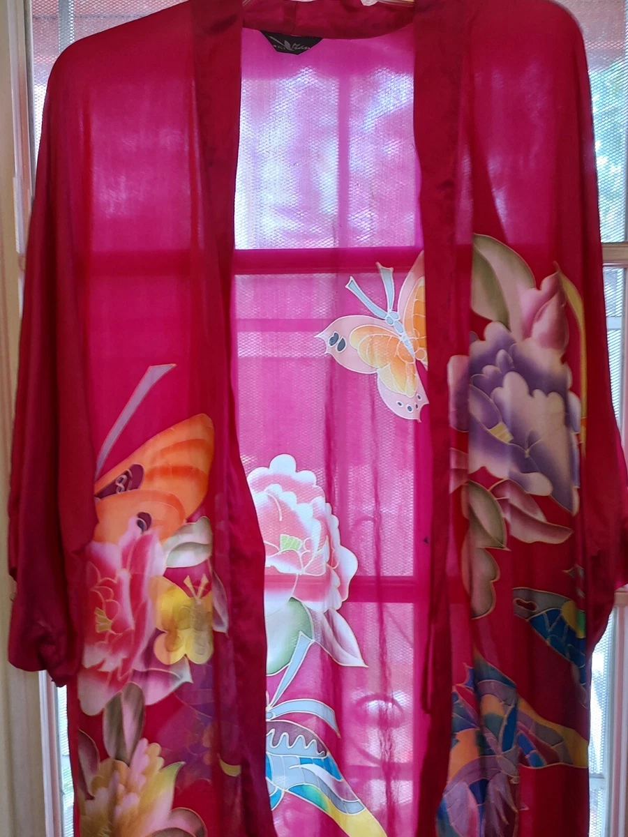 Asian silk cheap robe