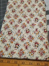 Vintage Unbranded Concord Cranston Fabric Calico Floral Bouquet By The Half Yard
