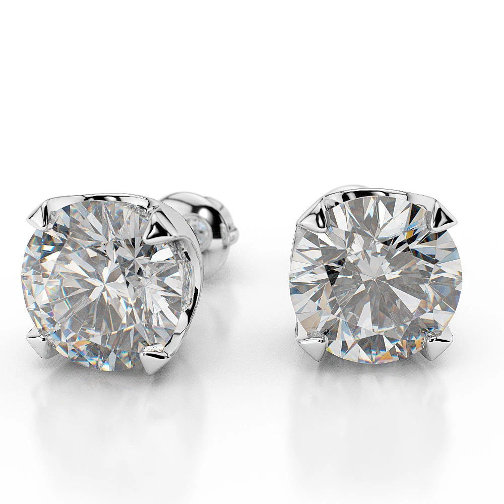 2 carat diamond earrings vvs1 deals