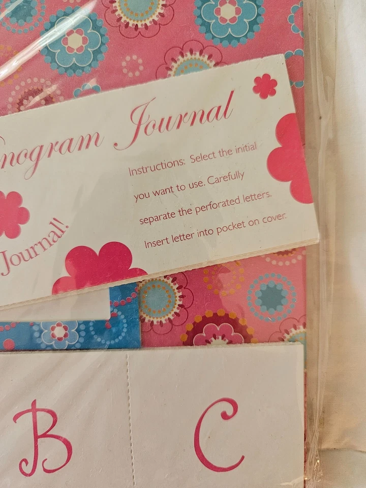 Pink Monogram Journal Individualize Your Journal A-Z Letters Included - Image 3 of 4