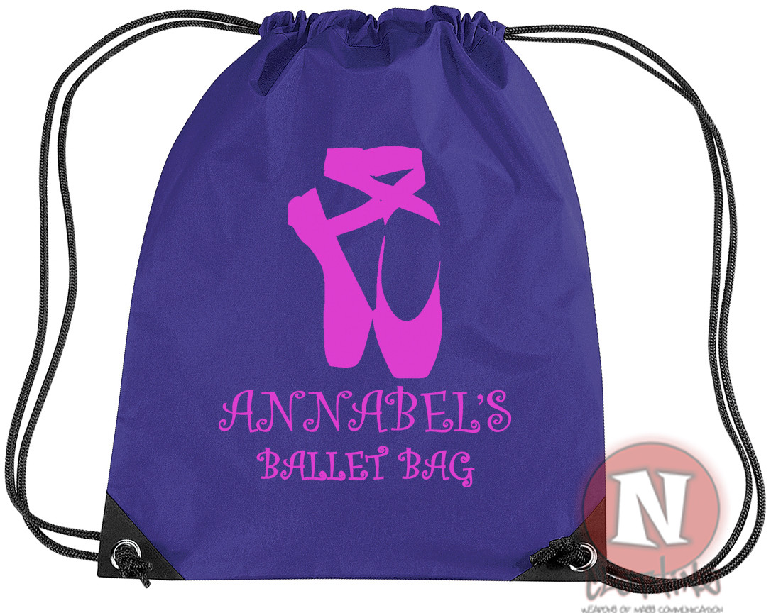 Zapatillas Ballet Bolsa Cordón Gimnasio Escuela Danza Bailarina Baile