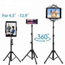 Professional Phone Tablet Camera Tripod Stand for 4.5 -12.9'' Phone Hight Adjust