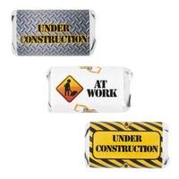 Under Construction Party Favor Decoration Stickers For Hershey's Miniature Ba... on sale Under Construction Party Favor Decoration Stickers For Hershey's Miniature Ba... on sale