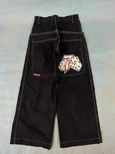 Unisex JNCO Hip-Hop Baggy Freizeit Skateboard Denim Retro weites Bein Hose 2025 - Bild 37 von 39