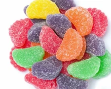 Assorted Fruit Slices Jelly Candy - BULK CANDY - 1/2 POUND CANDY - FREE SHIPPING