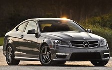 Cars amg vehicles mercedes benz c63 mercedes Desk Mat Stitched