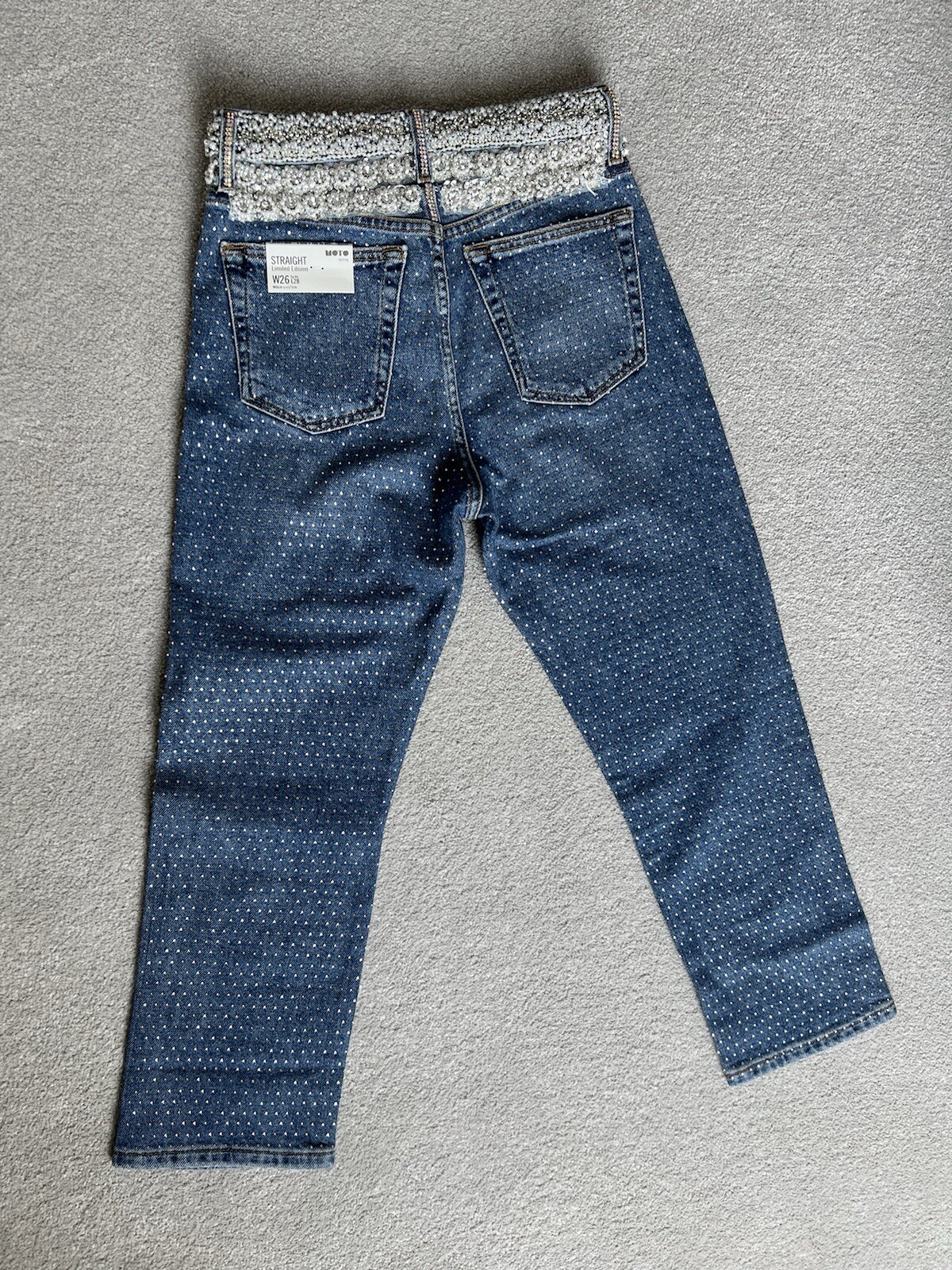 Topshop Moto petite embellished jeans w26 BNWT image 2