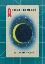 1952 Ed-U-Cards Space Race Deck no. 1 Card Game  Flight To Venus