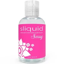 Sliquid Sassy Water Based Lubricant Gel 4.2 Oz Glycerin Paraben Free Vegan