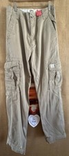 Levi  s red tab mens beige cargo loose straight pants 30W 30L solid flat Egypt