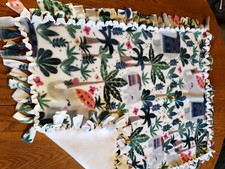 Soft fleece Baby or Children's Car Seat Blanket. Good for Strollers and Pet Bed