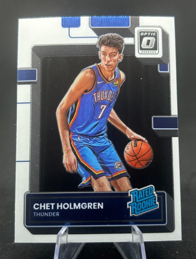 Chet Holmgren 2022-23 NBA Panini Optic Base Rated Rookie RC #208 Thunder