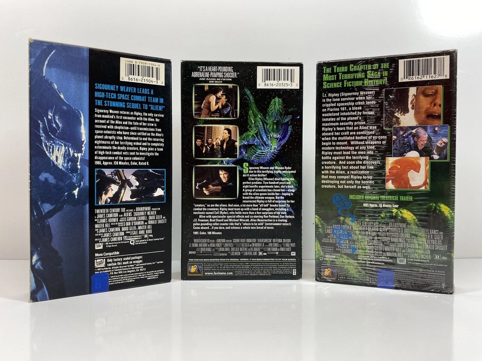 Alien VHS Lot of 3 Fox Video Aliens Resurrection & Alien 3 Sci Fi Horror Action - Image 2 of 4