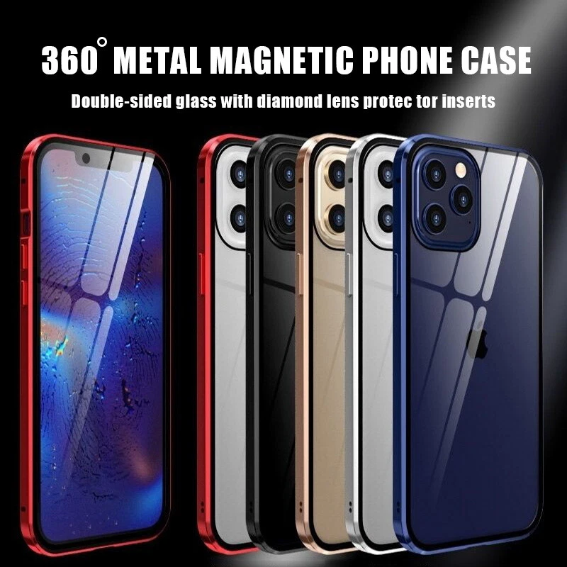 For iPhone 16 Plus 15 14 Plus 13 Pro 12 Magnetic Shockproof Glossy Full Case - Image 3 of 4
