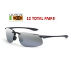 Crossfire ES4 2123 Safety Sunglasses With Black Frame Gray Lens,12 Total Pairs!!
