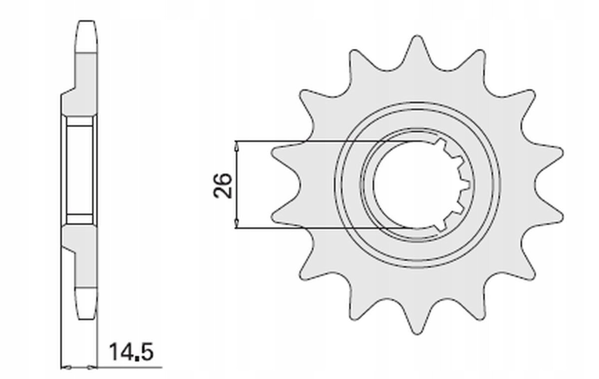 Pignon avant CHT 335 15, preservez l'authenticite de votre mythe Honda CBX 1000 Z