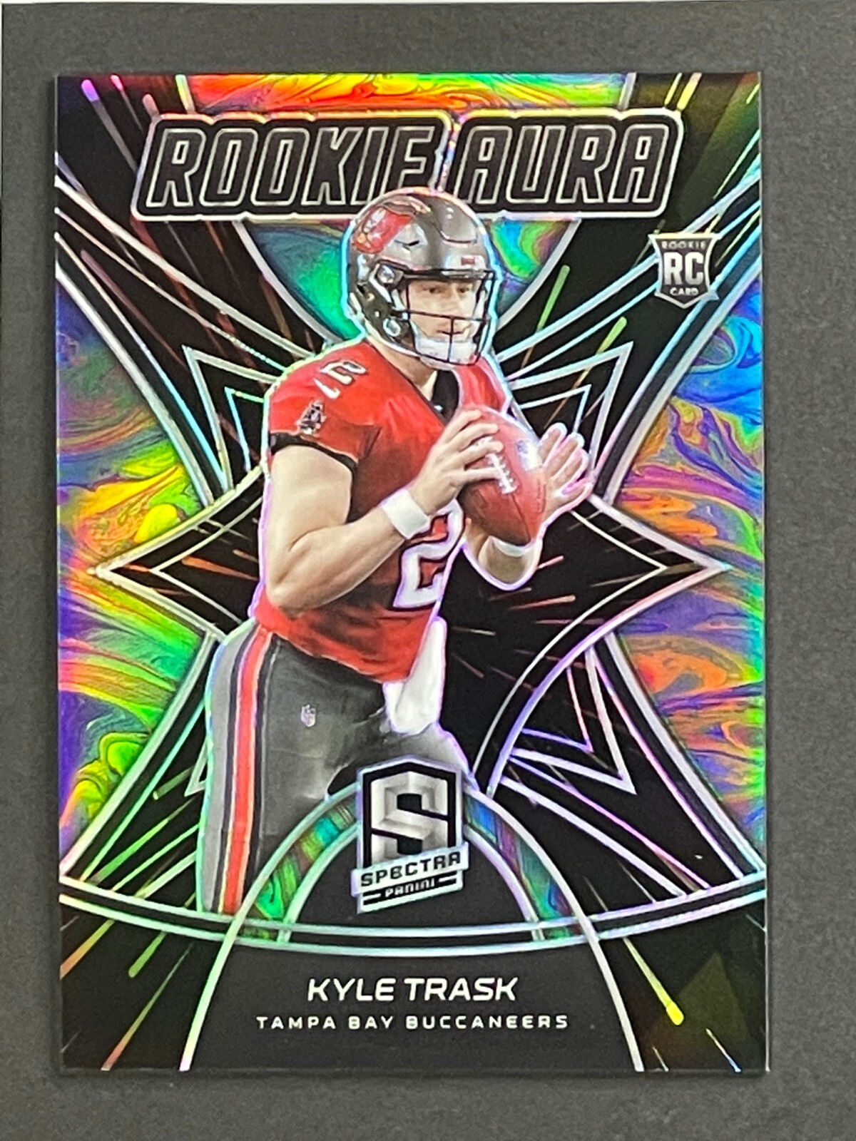 2021 Panini Spectra Rookie Aura Hyper /75 Kyle Trask #RO-7 Rookie RC