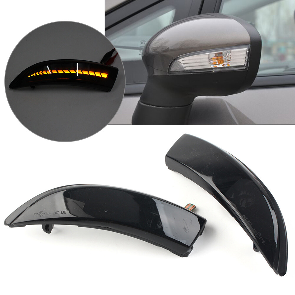Mirror Lamp Side Mirror Turn Signal Light For Ford Fiesta 2008-19 B-Max 2008-17