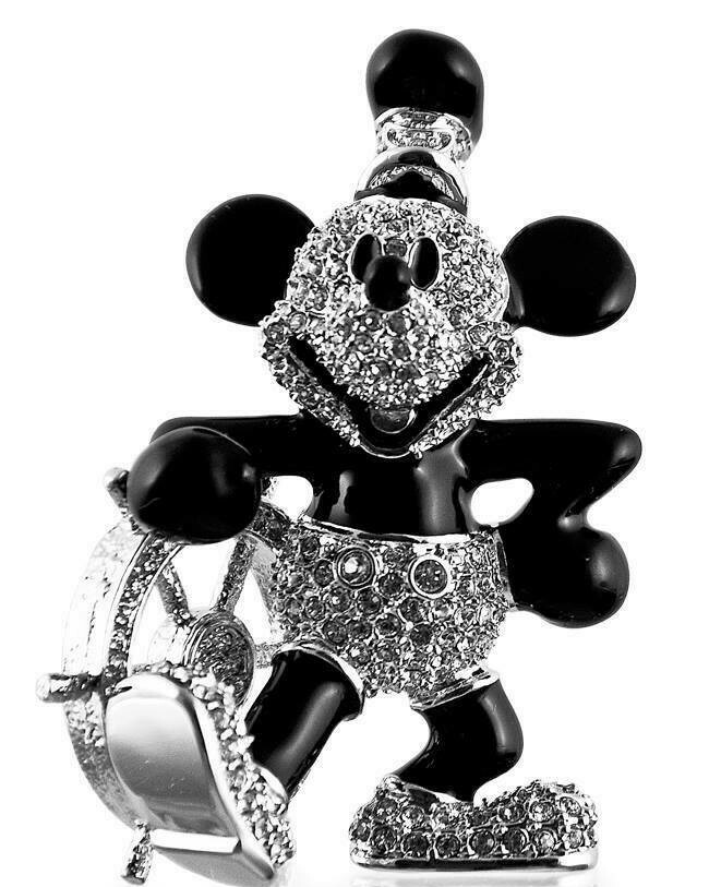 New Disney Arribas Brothers Swarovski® Crystal Steamboat Willie
