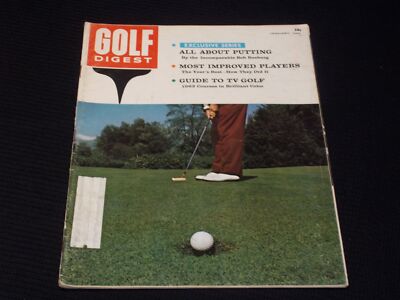 1963 JANUARY GOLF DIGEST MAGAZINE - ALL ABOUT PUTTING NICE FRONT COVER - E 352