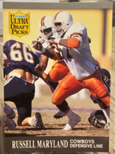 1991 Fleer Ultra Russell Maryland RC #288 Dallas Cowboys