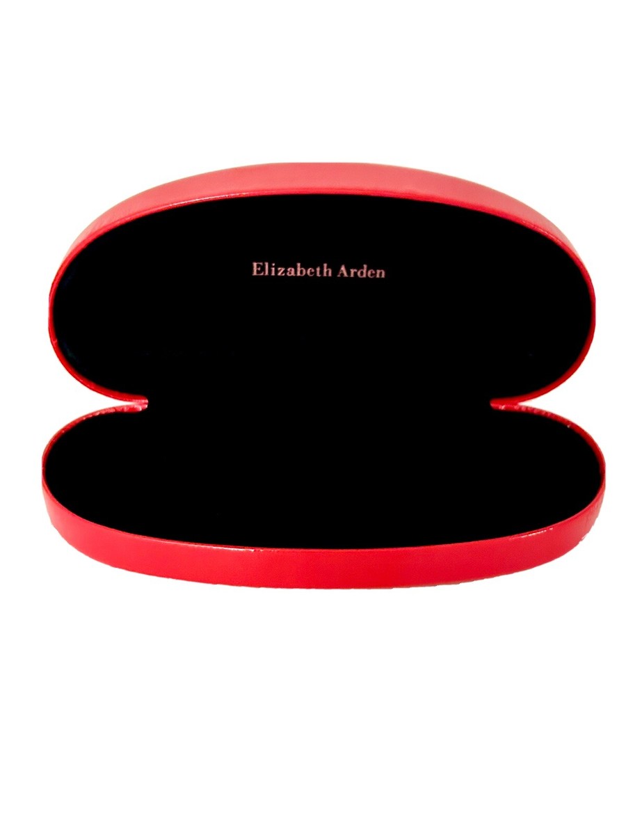 Elizabeth Arden Glossy Red Hard Clamshell Eyeglasses 