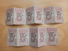 Vintage Parks Service Stations Gas Station Auto 11 Coupons, 5 Cents, California