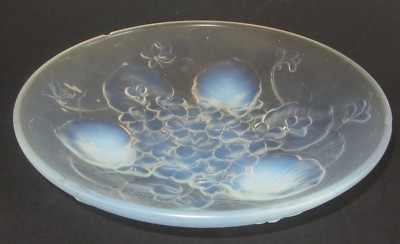 Dessous De Plat En Verre Opalescent Art Déco Vintage (1920-1949), Finition Brillante