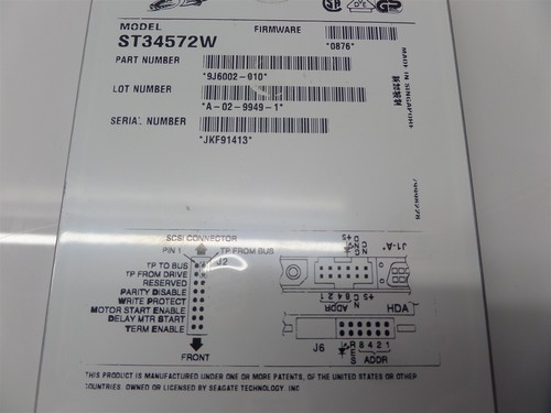 Seagate Barracuda ST34572W 4GB Hard Drive 9J6002-010 - Picture 2 of 6