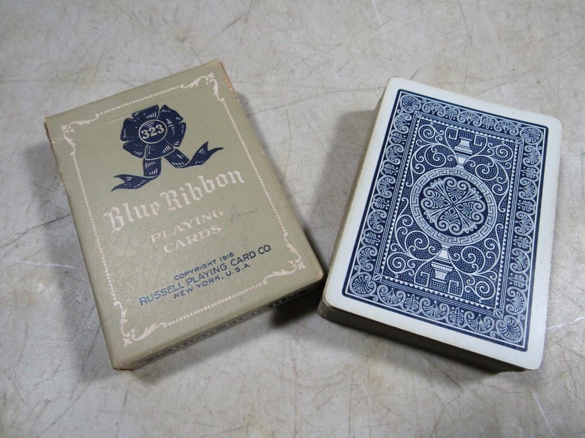 vintage Blue Ribbon Poker 323 トランプセット vintage Blue Ribbon Poker 323 トランプセット vintage Blue