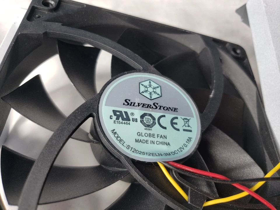 3 Silverstone CPU Globe Fan S1202512ELN-3M 3-pin 12V With Mounts - Image 4 of 4