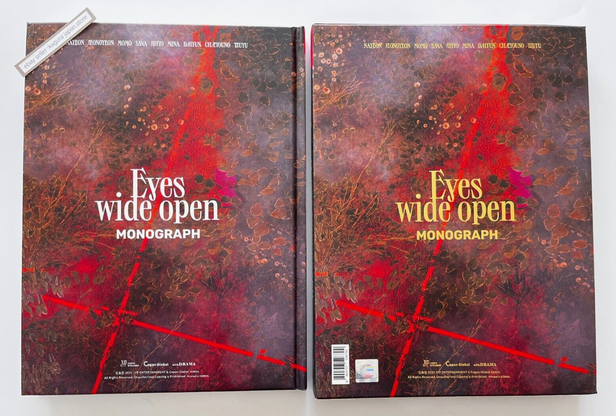 TWICE モノグラフ Eyes wide open 未開封　monograph TWICE Eyes wide open Monograph Photobook + Photocard Complete Full