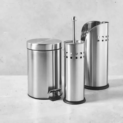 3L Bathroom Rubbish Bin Pedal Small Toilet Dust Bin Garbage Waste Bin With Lid A - Picture 2 of 3