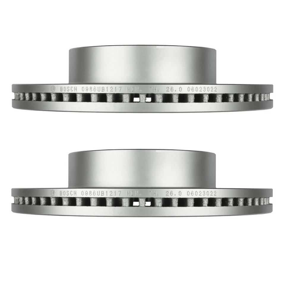 Комплект из 2 передних дисковых тормозных дисков Bosch QuietCast для Toyota Sequoia Tundra - Изображение 2 из 2