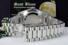 ROLEX 40mm Platinum Day Date 40 President Ice Blue Diamond 228396 TBR SANT BLANC 4