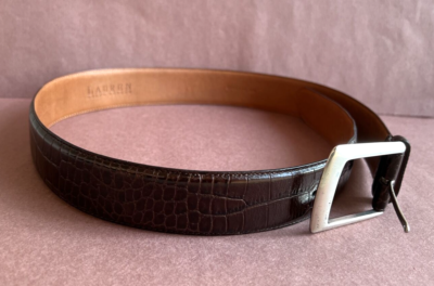 Ralph Lauren Genuine Italian Leather Pebble/Croc Patterned  display picture 1