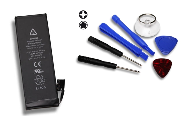 Batteria di ricambio per iPhone 5 con attrezzi inclusi