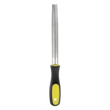 6" Diamond Coated File 80 Grits Industrial Half Round Files Tools w Handle, 1Pcs