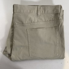 Van Heusen Flex Mens Beige Straight Trousers Chino Pants Size 38 Very Good JK142