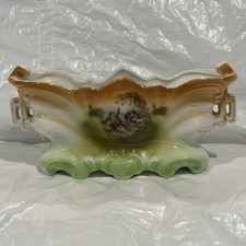 Antique Porcelain Small Planter Bon Bon Dish - A Present From Cromer Souvenir