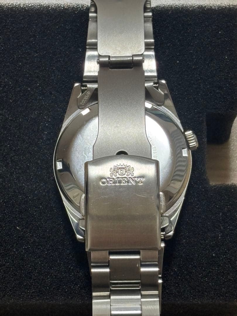 Working ORIENT automatic watch silver mint condit… - image 6